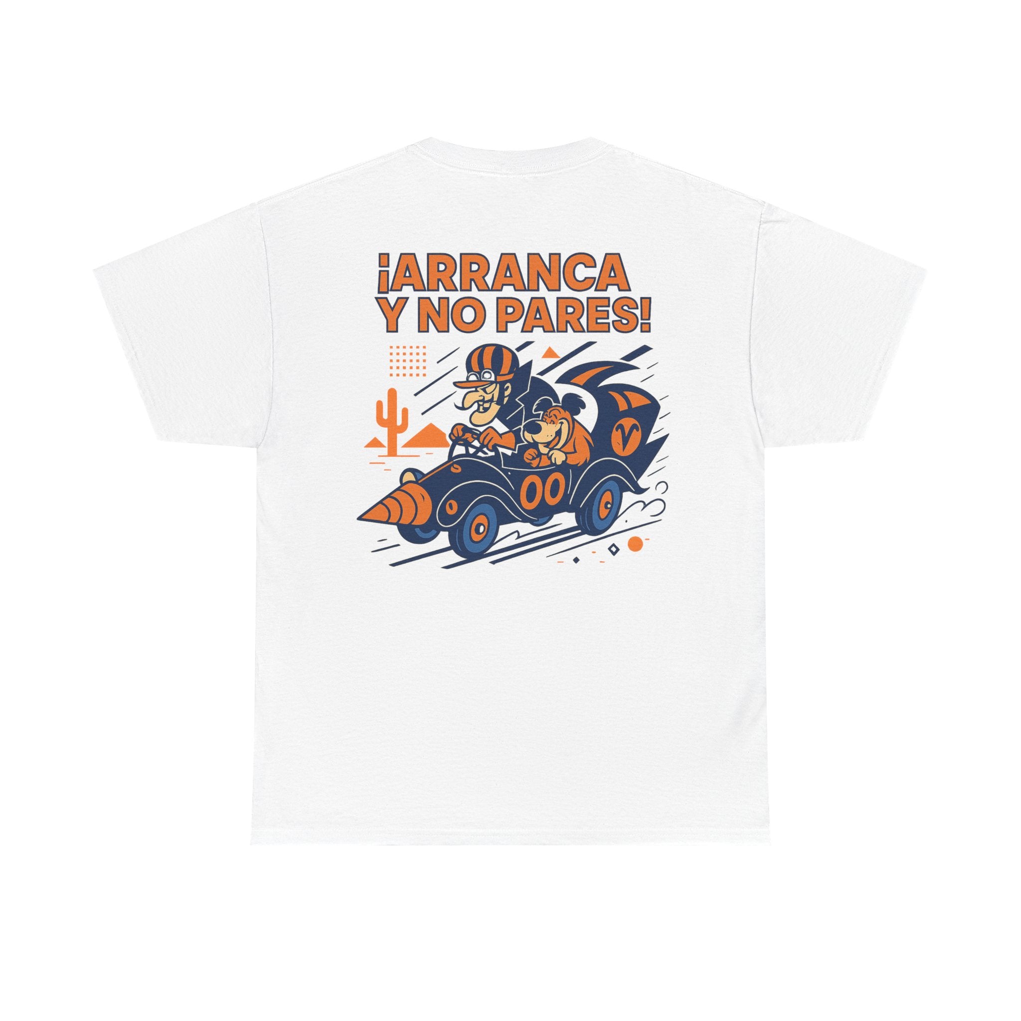 The Wacky Races Unisex Heavy Cotton Tee, Hanna-Barbera Cartoon Series Shirt for Fans of Pierre Nodoyuna and Patán, Funny Race Car Graphic