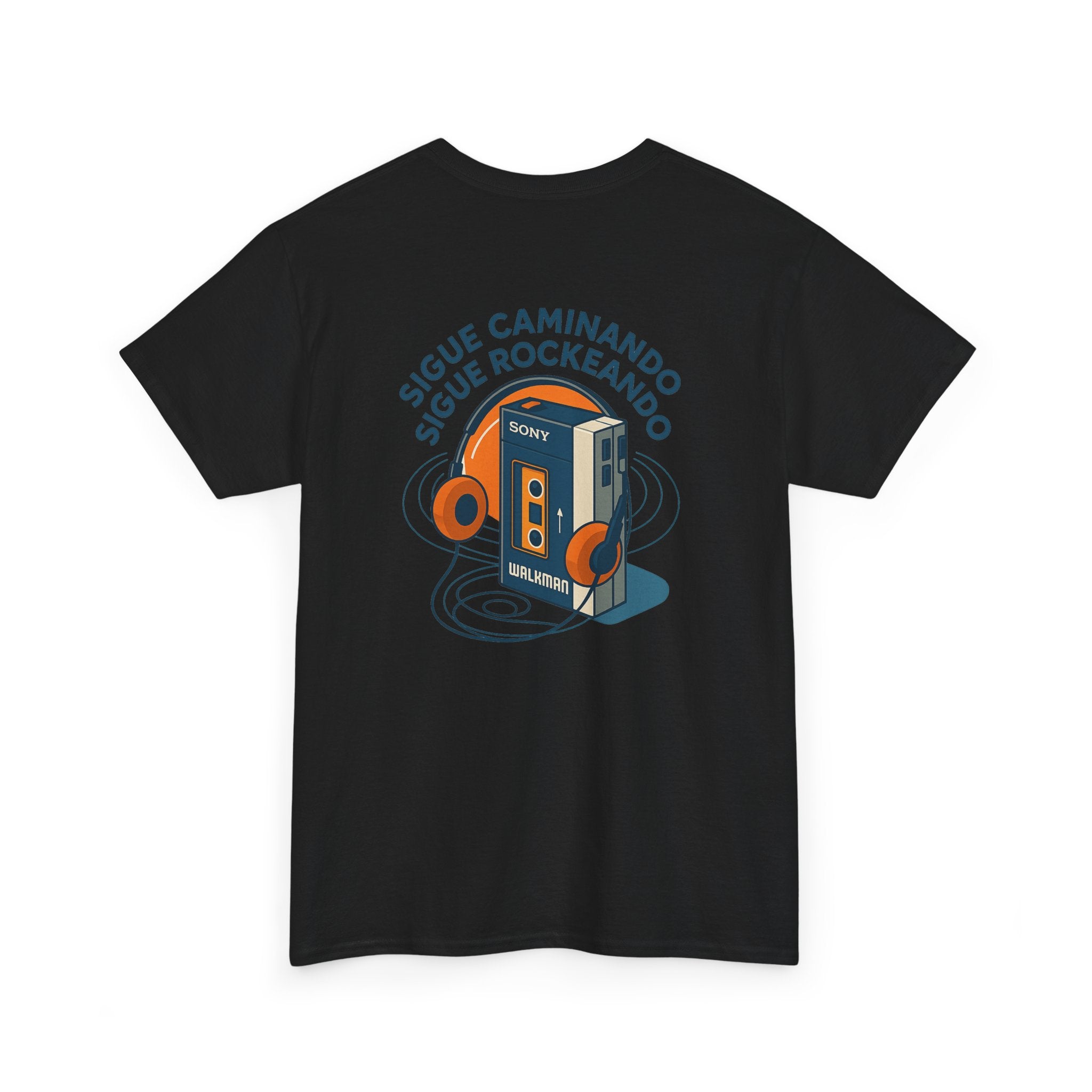 Sigue Caminando, Sigue Rockeando, Camiseta Unisex Retro con Walkman, Music Lover, Keep Walking Keep Rocking, 90s Music Gift, Generación X