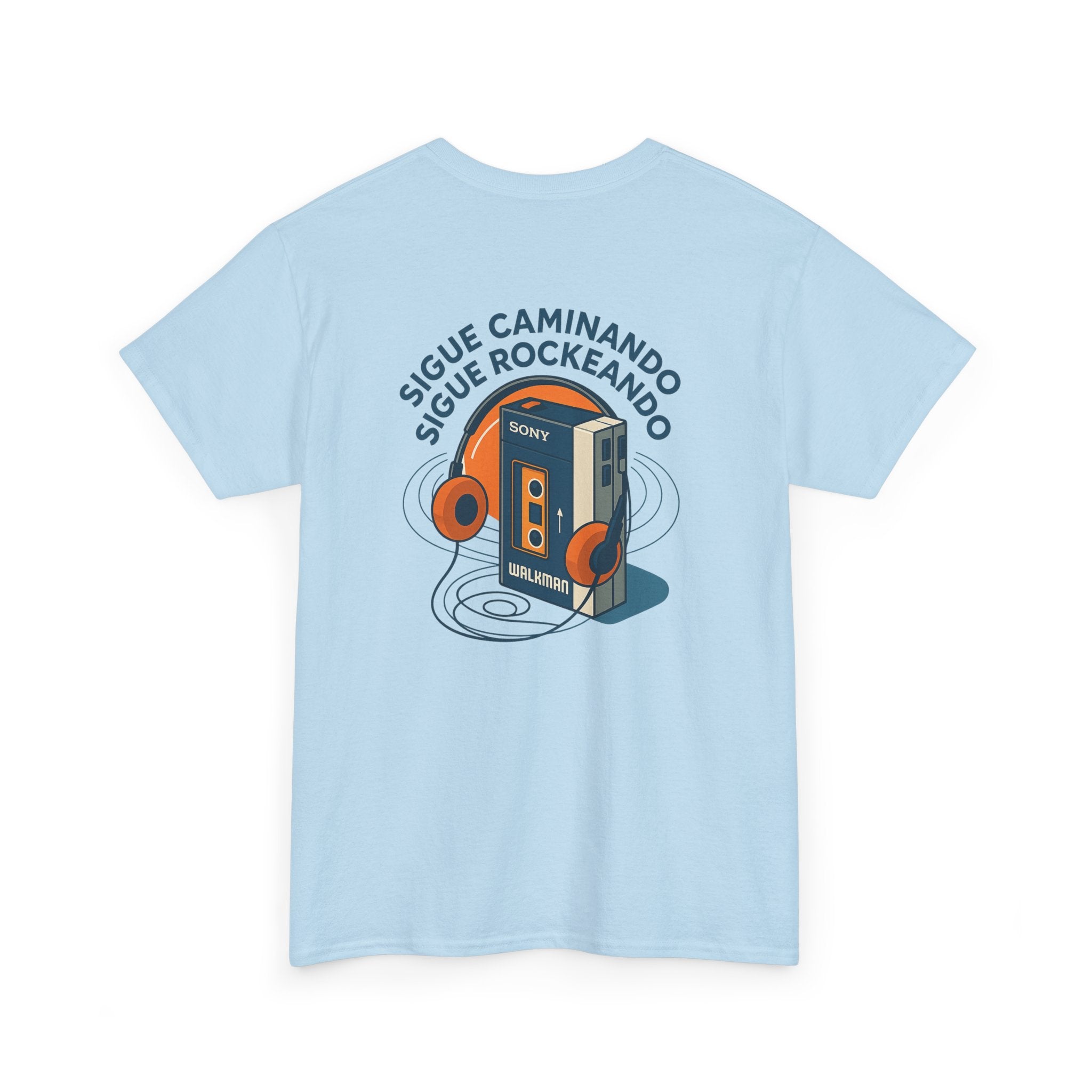 Sigue Caminando, Sigue Rockeando, Camiseta Unisex Retro con Walkman, Music Lover, Keep Walking Keep Rocking, 90s Music Gift, Generación X