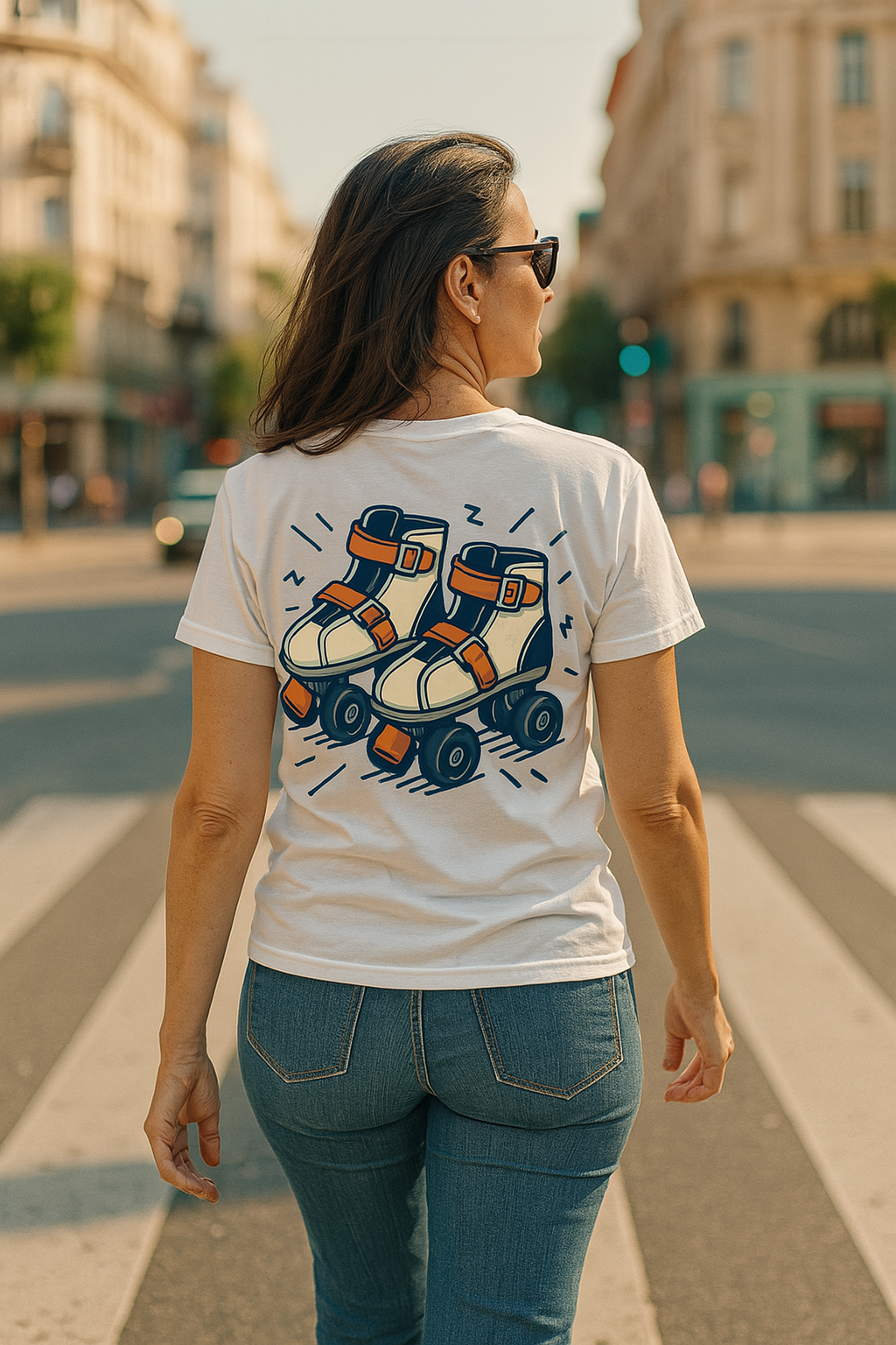 Camiseta Retro Patines de Ruedas, Camiseta Estilo 80s de Patinaje, Top Vintage para Skaters, Regalo para Fans del Roller Disco, Funk