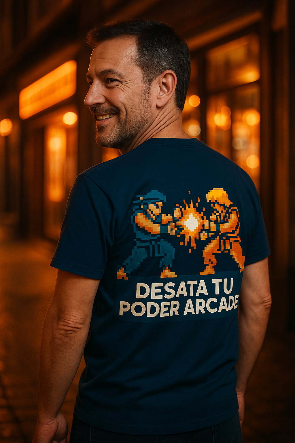 Desata Tu Poder Arcade, Camiseta Retro Unisex Peleas Pixel, Arcade Fighters Tee, Classic Gamer Shirt, Vintage Joystick Combo, Gaming