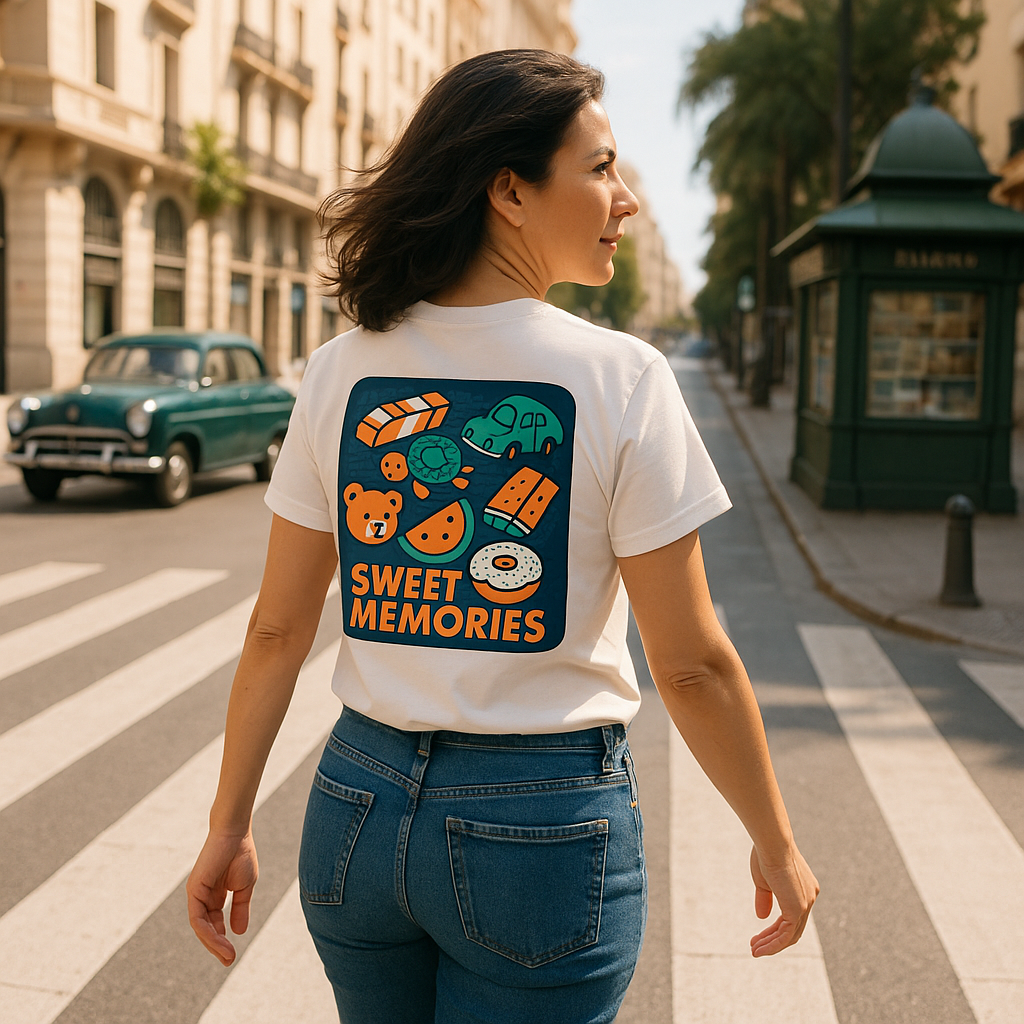 Recuerdos Dulces: T-Shirt Retro para la Generación X