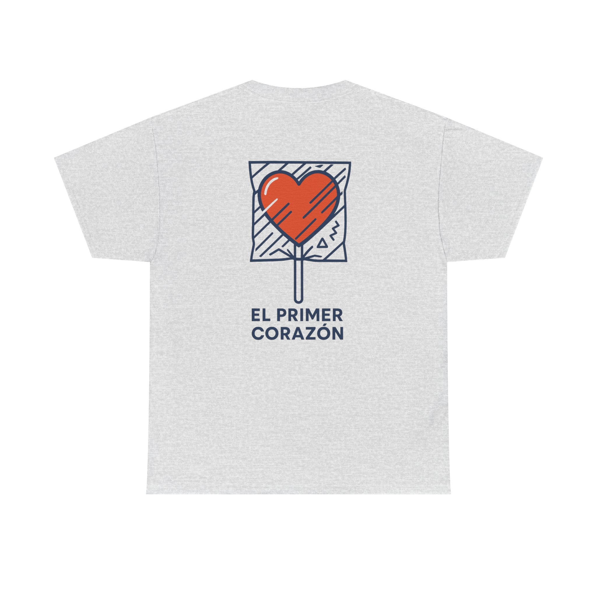 Camiseta El Primer Corazón, T-Shirt Retro Amor 80s, Gen X España, Diseño Nostálgico Dulces de Juguete