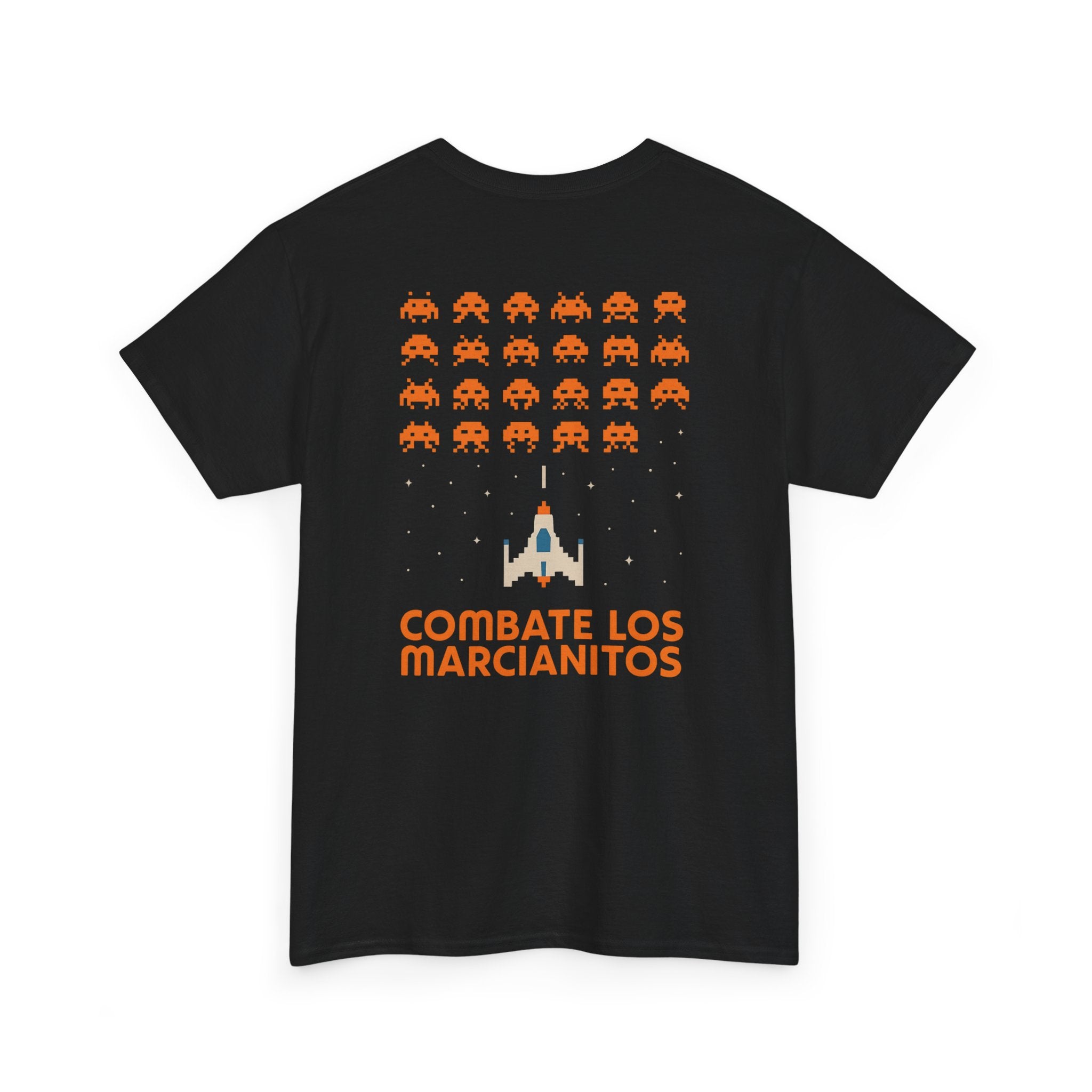 Combate los Marcianitos, Vintage Arcade Gamer Unisex Heavy Cotton Tee, Retro Space Invaders Game Nostalgia Shirt, 80s, Gift for Gamers,