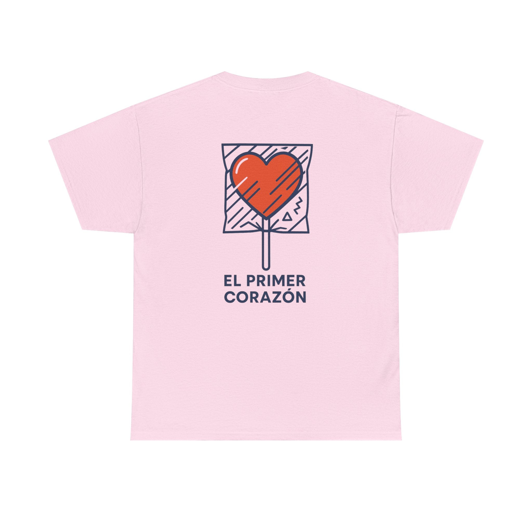 Camiseta El Primer Corazón, T-Shirt Retro Amor 80s, Gen X España, Diseño Nostálgico Dulces de Juguete