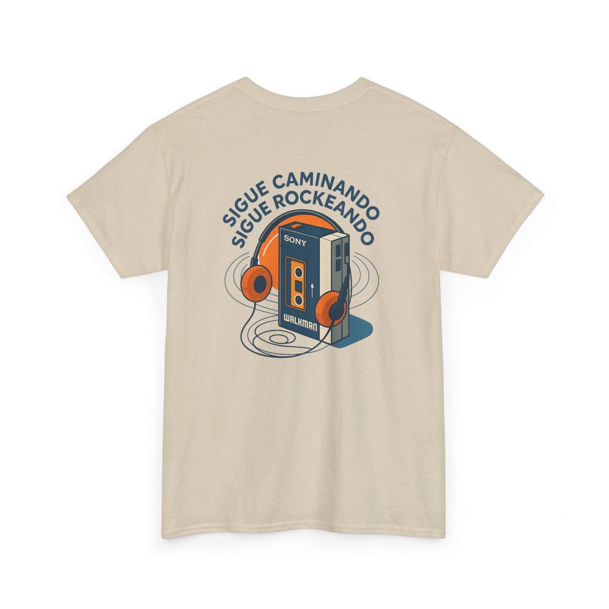Sigue Caminando, Sigue Rockeando, Camiseta Unisex Retro con Walkman, Music Lover, Keep Walking Keep Rocking, 90s Music Gift, Generación X