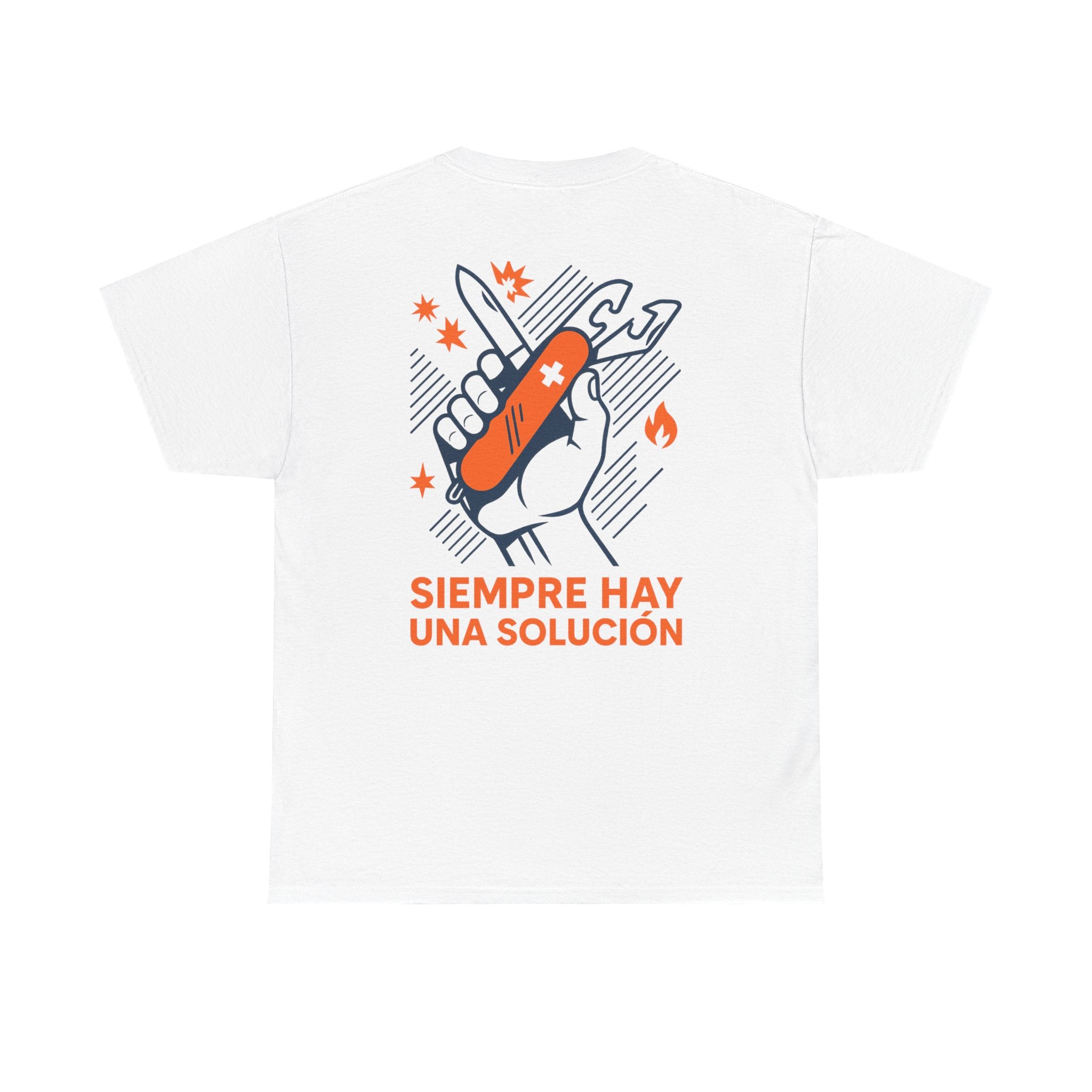 Camiseta Multiusos, T-Shirt Retro para Gen X, Siempre Hay una Solución, Diseño Vintage Aventuras Urbanas