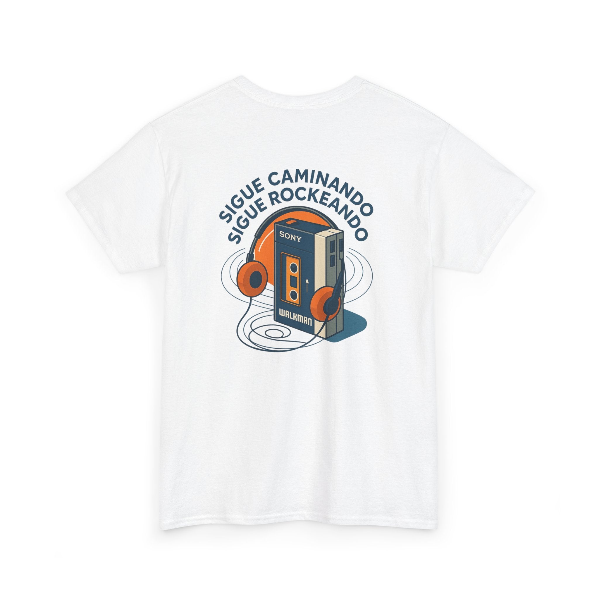 Sigue Caminando, Sigue Rockeando, Camiseta Unisex Retro con Walkman, Music Lover, Keep Walking Keep Rocking, 90s Music Gift, Generación X