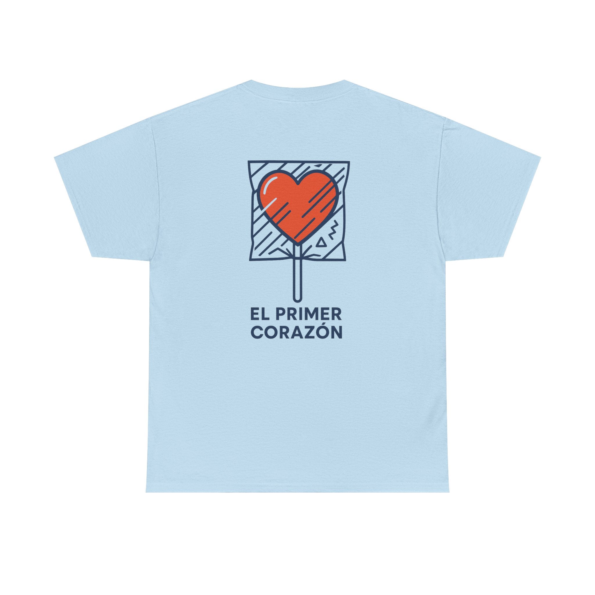 Camiseta El Primer Corazón, T-Shirt Retro Amor 80s, Gen X España, Diseño Nostálgico Dulces de Juguete