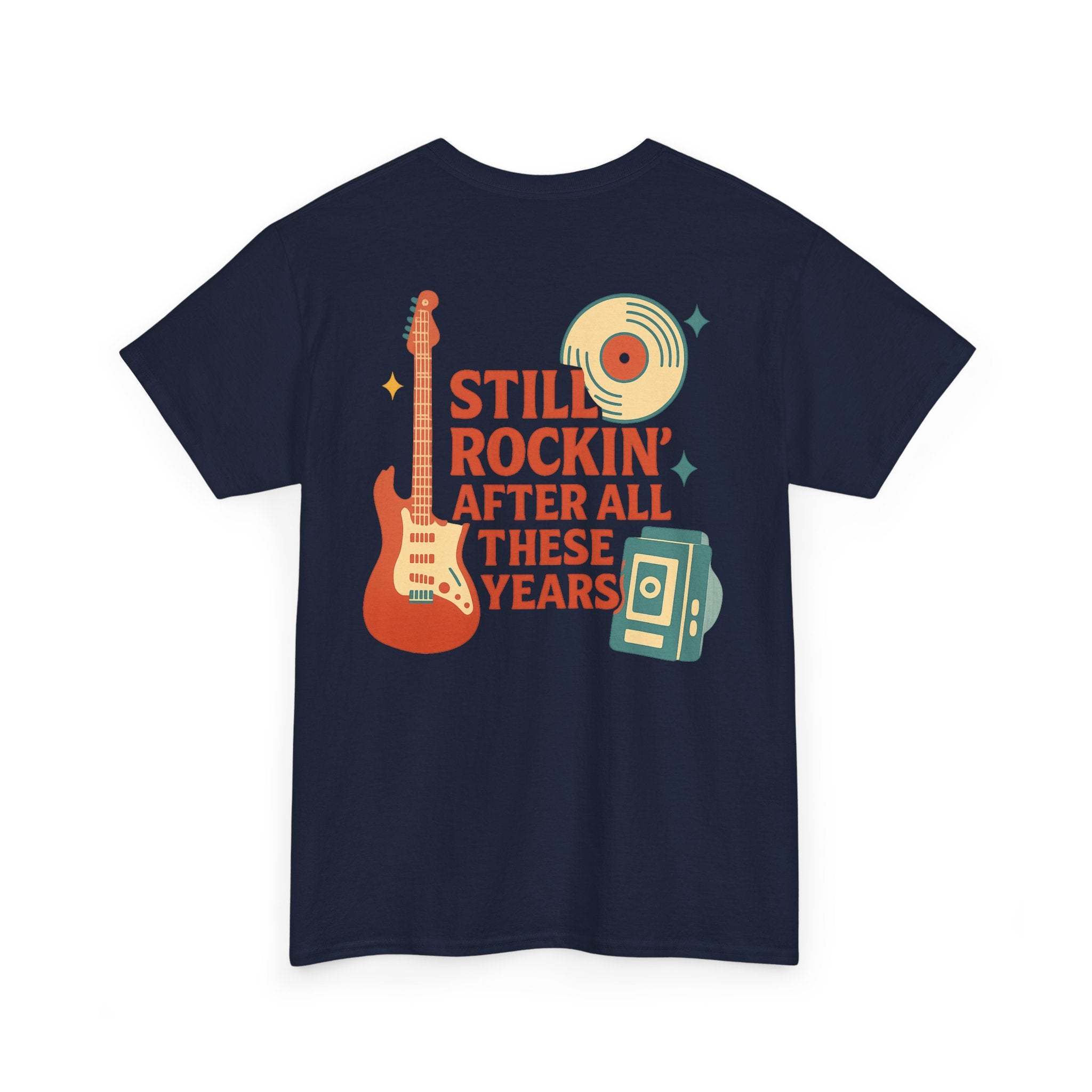 Still Rockin' After All These Years , Camiseta Retro Unisex Rock, Nostalgia Musical, Vintage Rock Guitar, Music Lover Gift,  Vinyl, Walkman