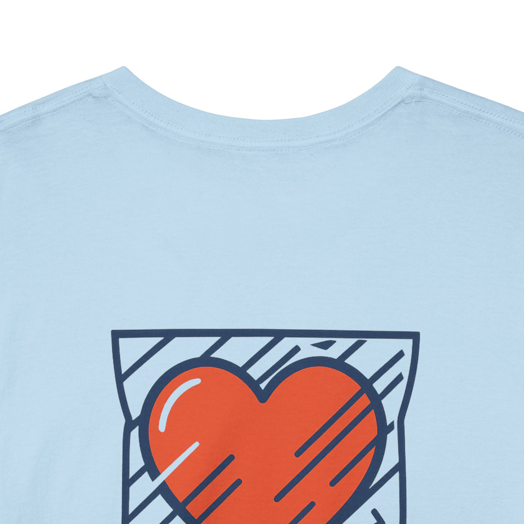 Camiseta El Primer Corazón, T-Shirt Retro Amor 80s, Gen X España, Diseño Nostálgico Dulces de Juguete
