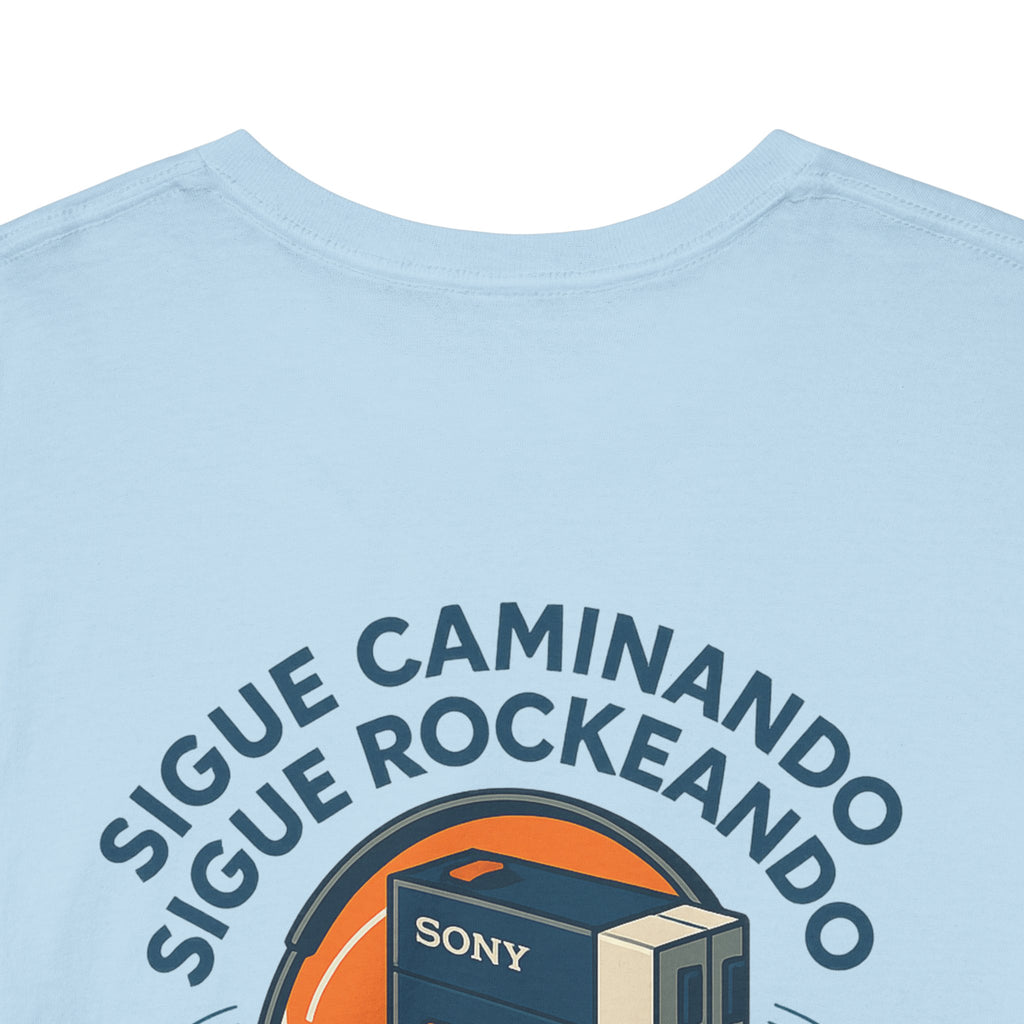 Sigue Caminando, Sigue Rockeando, Camiseta Unisex Retro con Walkman, Music Lover, Keep Walking Keep Rocking, 90s Music Gift, Generación X