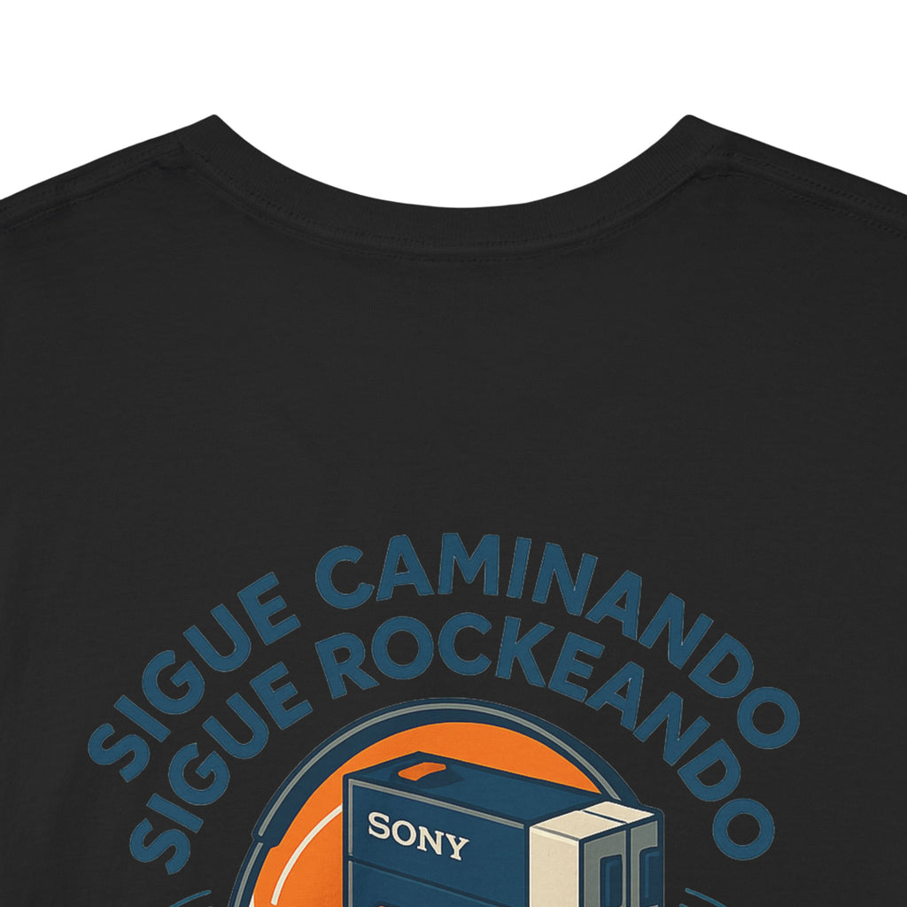 Sigue Caminando, Sigue Rockeando, Camiseta Unisex Retro con Walkman, Music Lover, Keep Walking Keep Rocking, 90s Music Gift, Generación X