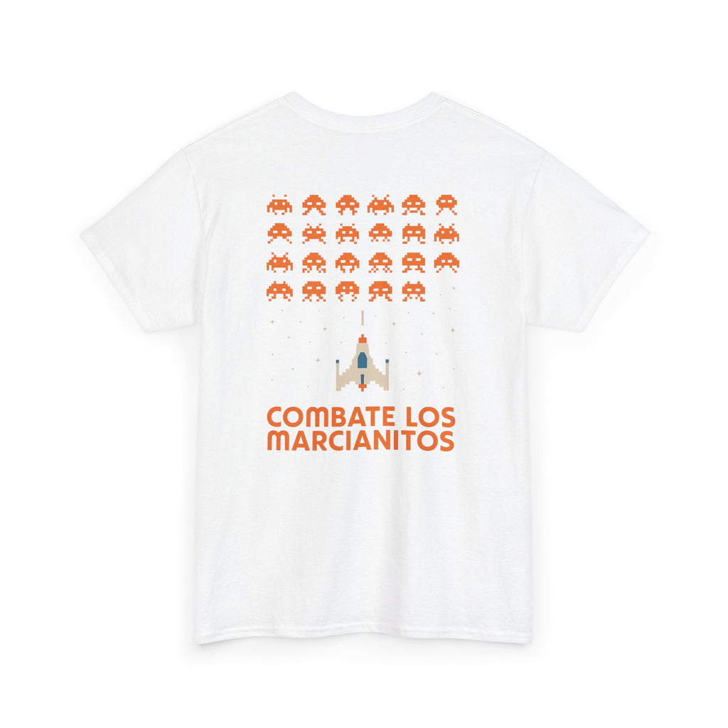 Combate los Marcianitos, Vintage Arcade Gamer Unisex Heavy Cotton Tee, Retro Space Invaders Game Nostalgia Shirt, 80s, Gift for Gamers,