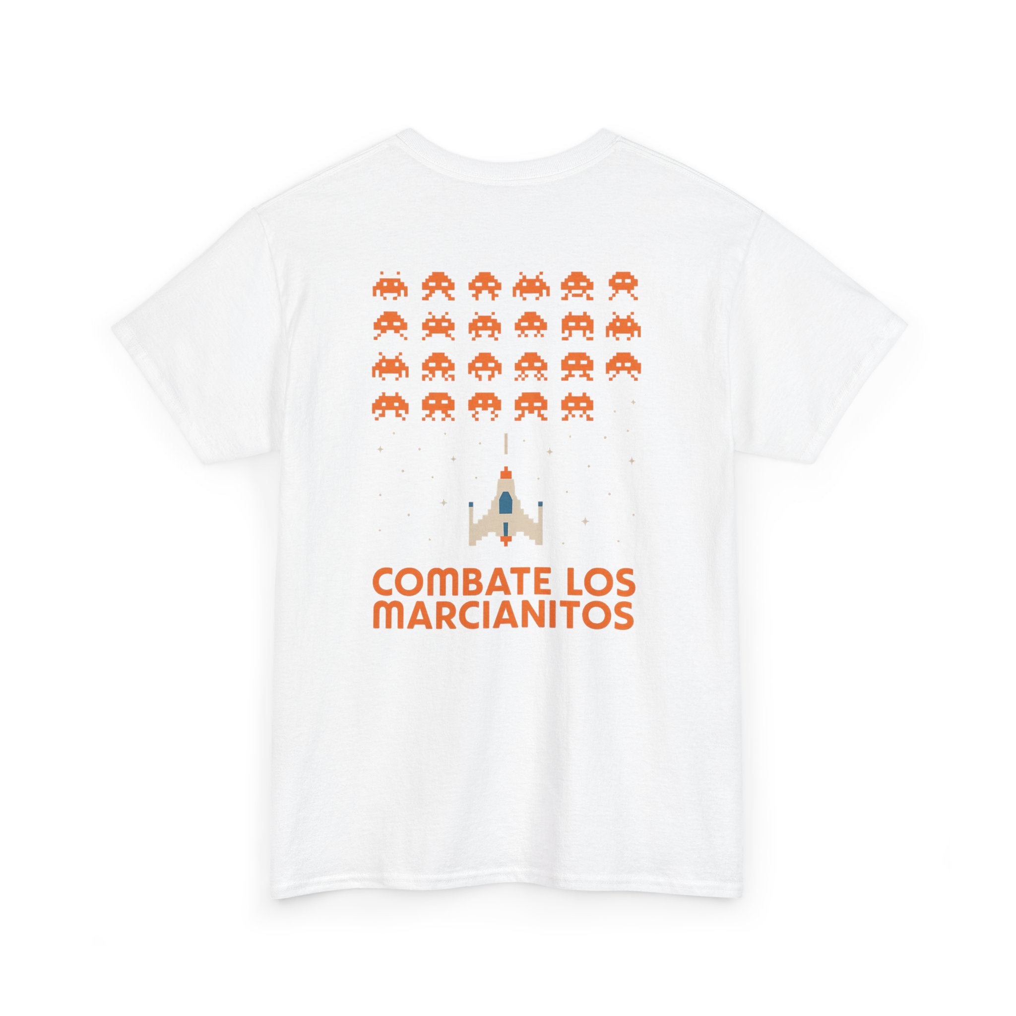 Combate los Marcianitos, Vintage Arcade Gamer Unisex Heavy Cotton Tee, Retro Space Invaders Game Nostalgia Shirt, 80s, Gift for Gamers,