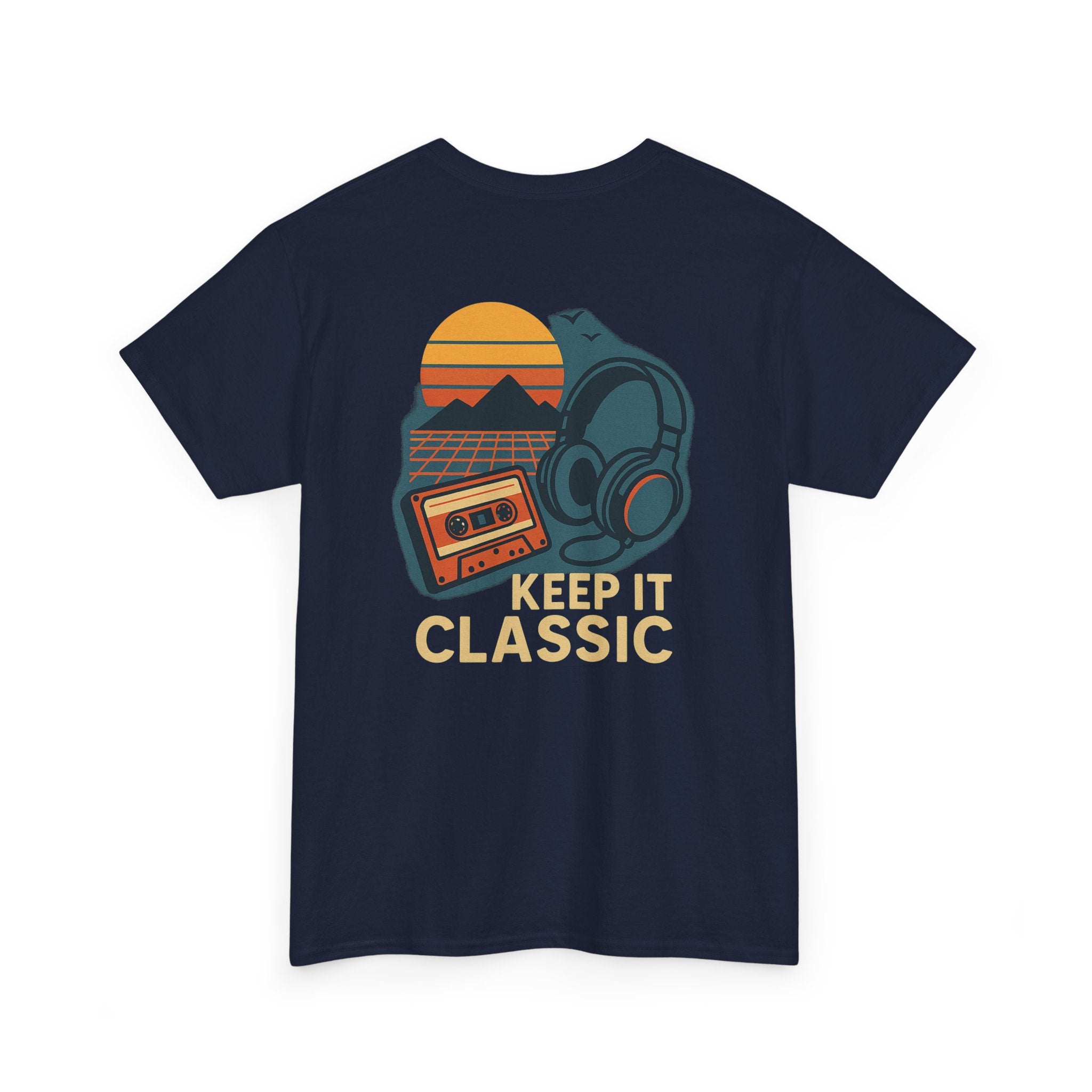 Camiseta Cassette Retro, Frase Keep It Classic, Música 80s Vintage Tee, Regalo Melómano, Camiseta Cultura Pop Gen X, Unisex