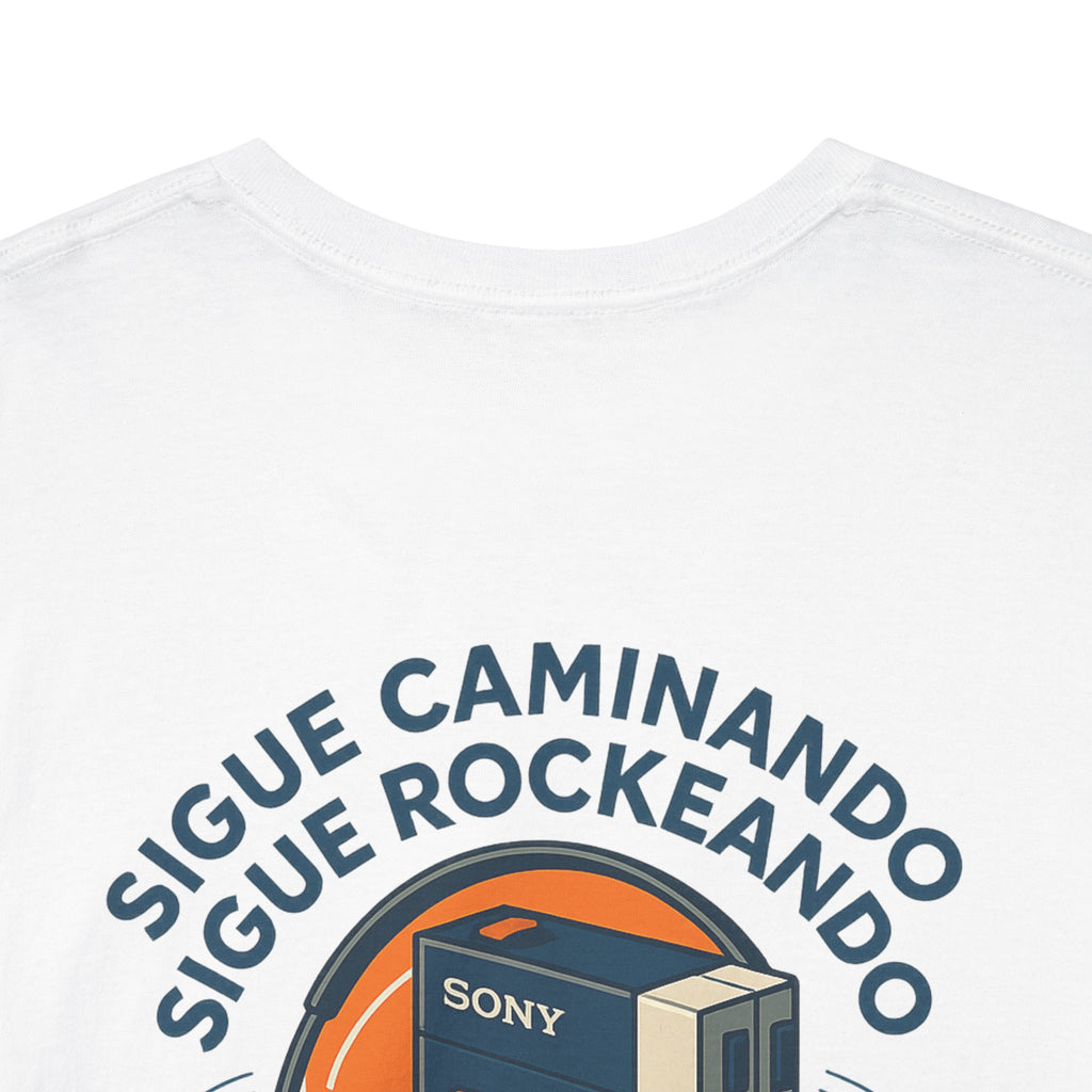 Sigue Caminando, Sigue Rockeando, Camiseta Unisex Retro con Walkman, Music Lover, Keep Walking Keep Rocking, 90s Music Gift, Generación X
