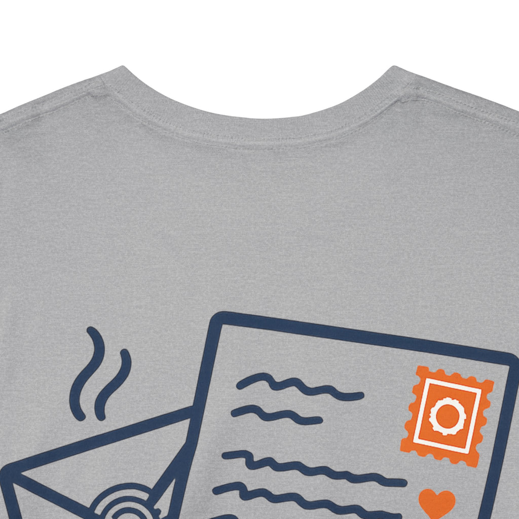 Camiseta Cartas Vintage, Estilo Retro 80s, Nostálgico, Recuerdos de Juventud, Mensajes que Conectan