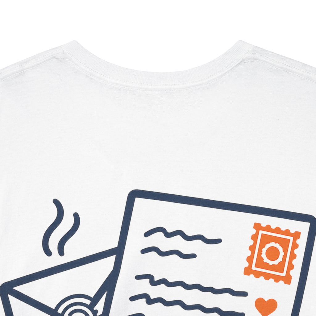 Camiseta Cartas Vintage, Estilo Retro 80s, Nostálgico, Recuerdos de Juventud, Mensajes que Conectan