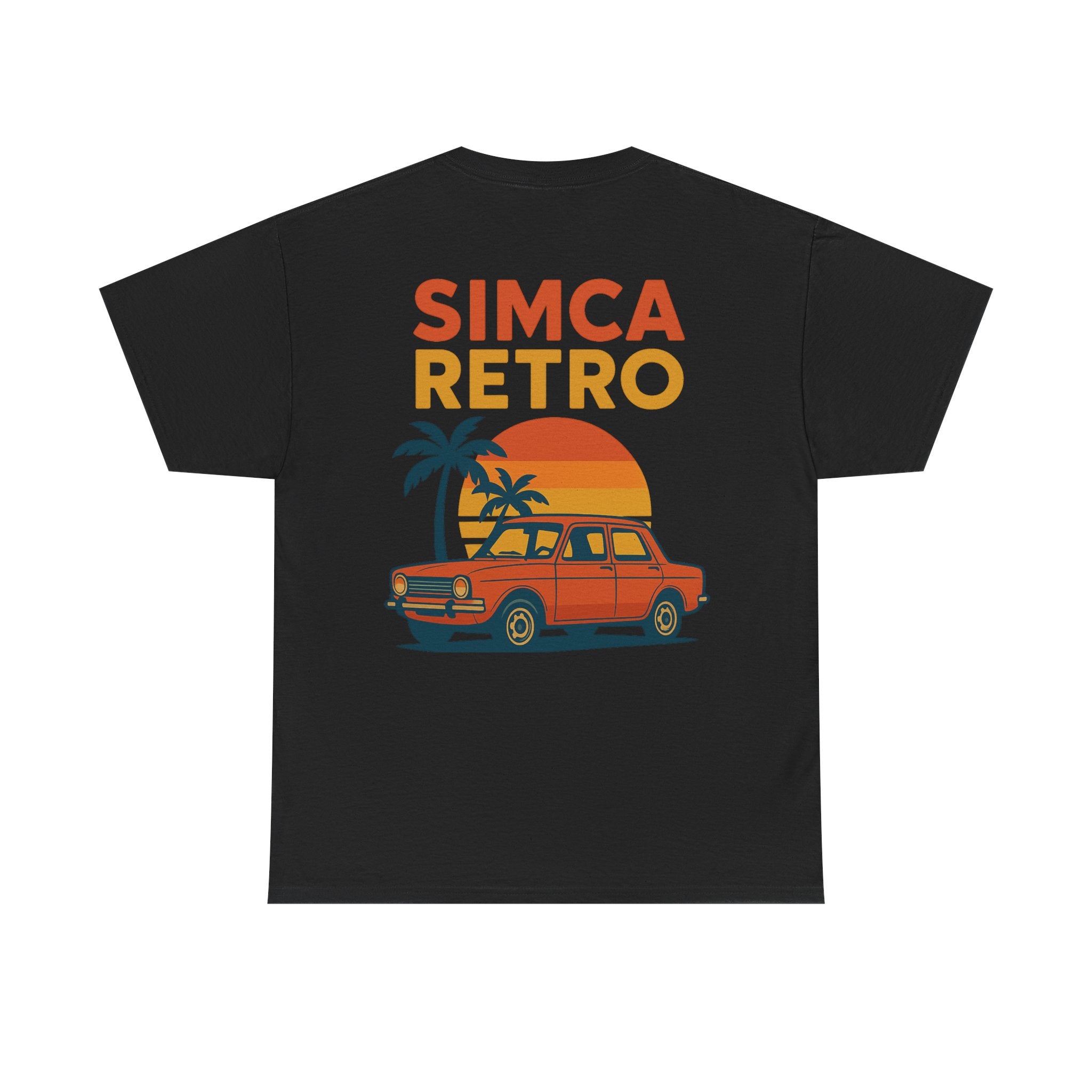 Camiseta Simca Retro, Coche Clásico 70s 80s, Vacaciones Gen X, Estilo Vintage Español, Sunset Car Shirt, Regalo Nostálgico Unisex