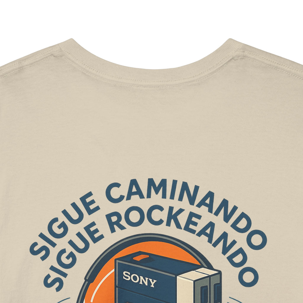 Sigue Caminando, Sigue Rockeando, Camiseta Unisex Retro con Walkman, Music Lover, Keep Walking Keep Rocking, 90s Music Gift, Generación X
