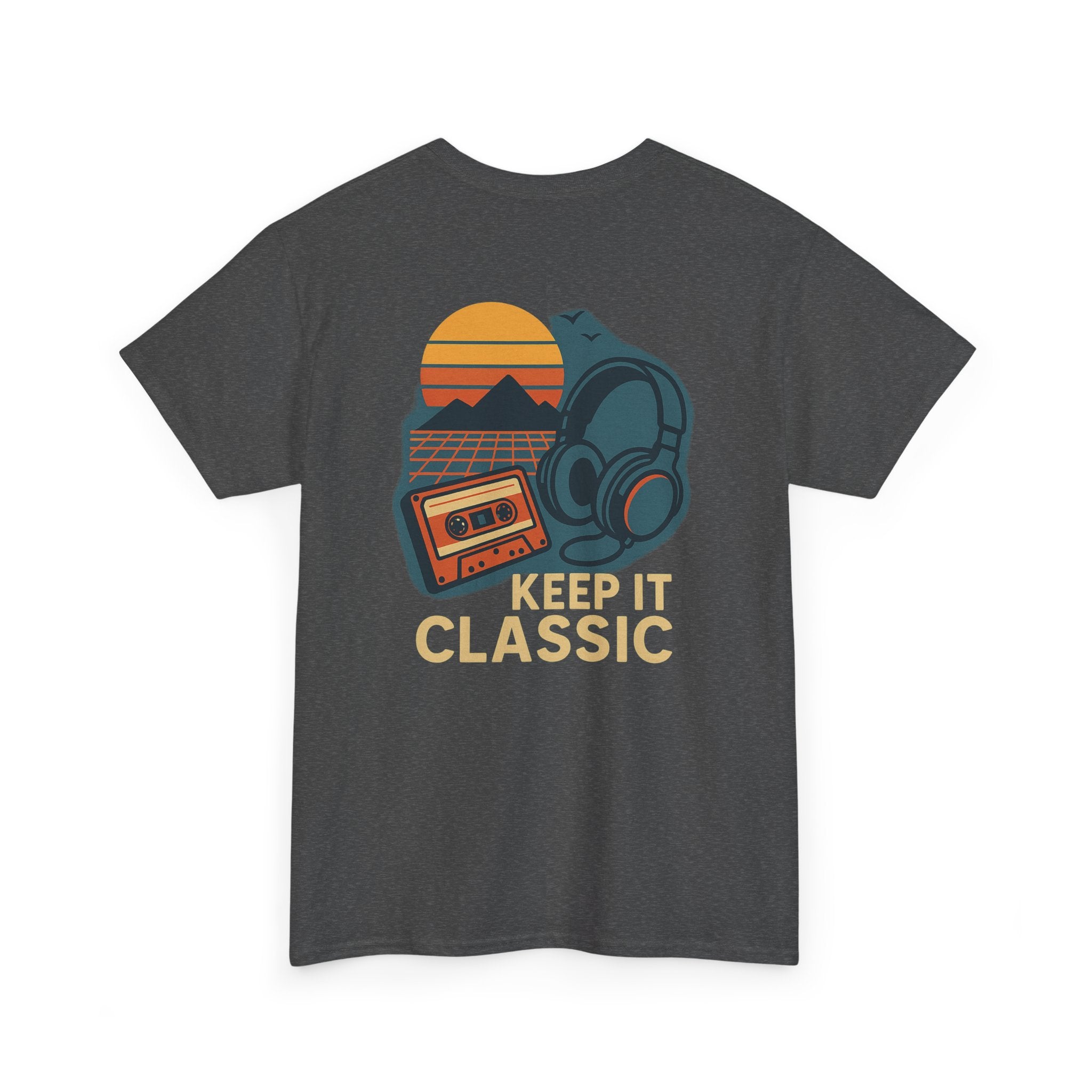 Camiseta Cassette Retro, Frase Keep It Classic, Música 80s Vintage Tee, Regalo Melómano, Camiseta Cultura Pop Gen X, Unisex