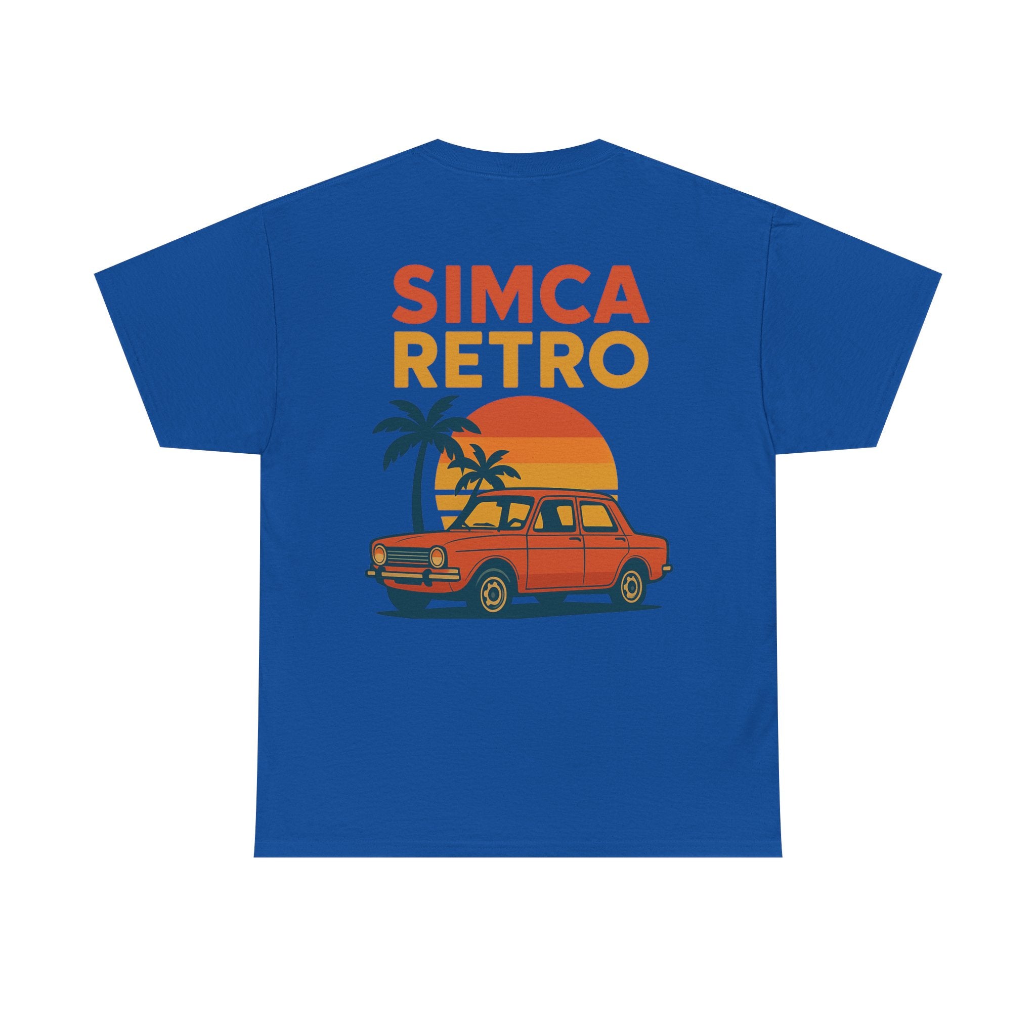 Camiseta Simca Retro, Coche Clásico 70s 80s, Vacaciones Gen X, Estilo Vintage Español, Sunset Car Shirt, Regalo Nostálgico Unisex