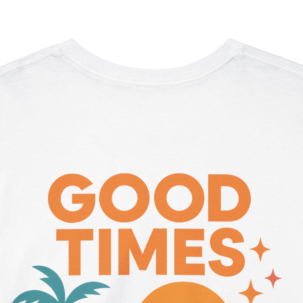 Recuerdos de los 80 y 90, Camiseta con impresión trasera de atardecer, palmeras y estilo retro que evoca la mejor era de la Generación X