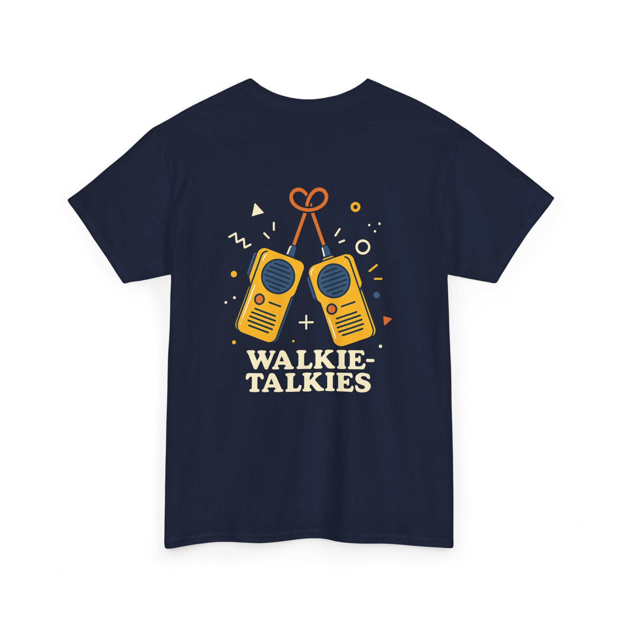 Camiseta Walkie-Talkies, T-Shirt Retro Comunicacion, Gen X España, Diseño Vintage Amistad