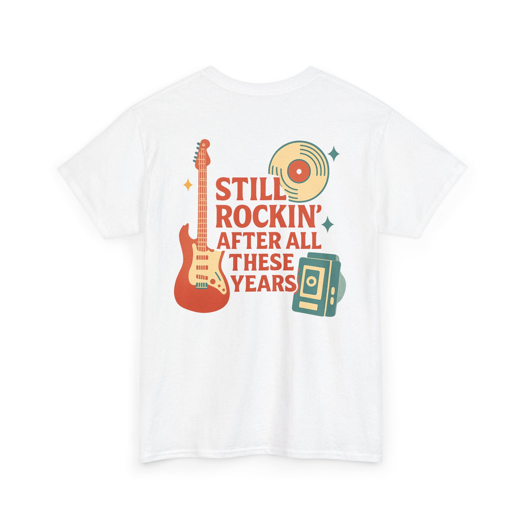 Still Rockin' After All These Years , Camiseta Retro Unisex Rock, Nostalgia Musical, Vintage Rock Guitar, Music Lover Gift,  Vinyl, Walkman