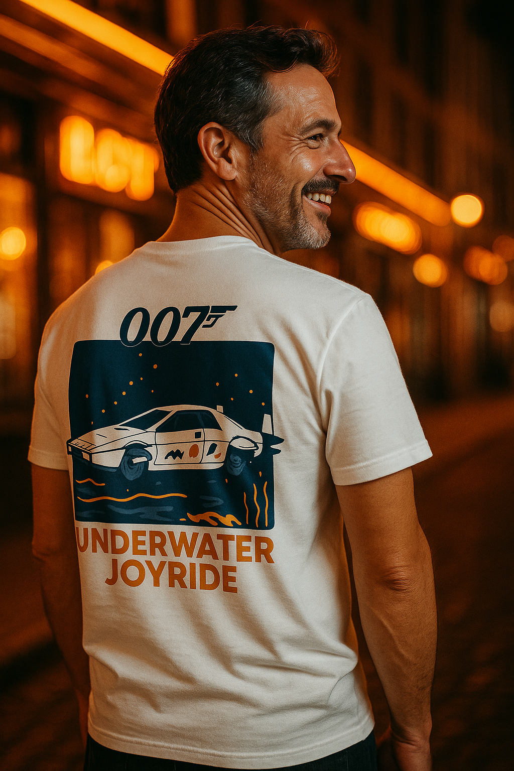 Camiseta Lotus Espirit, T-Shirt James Bond 007, Aventura Retro, Diseño Acuático, Nostalgia de Películas