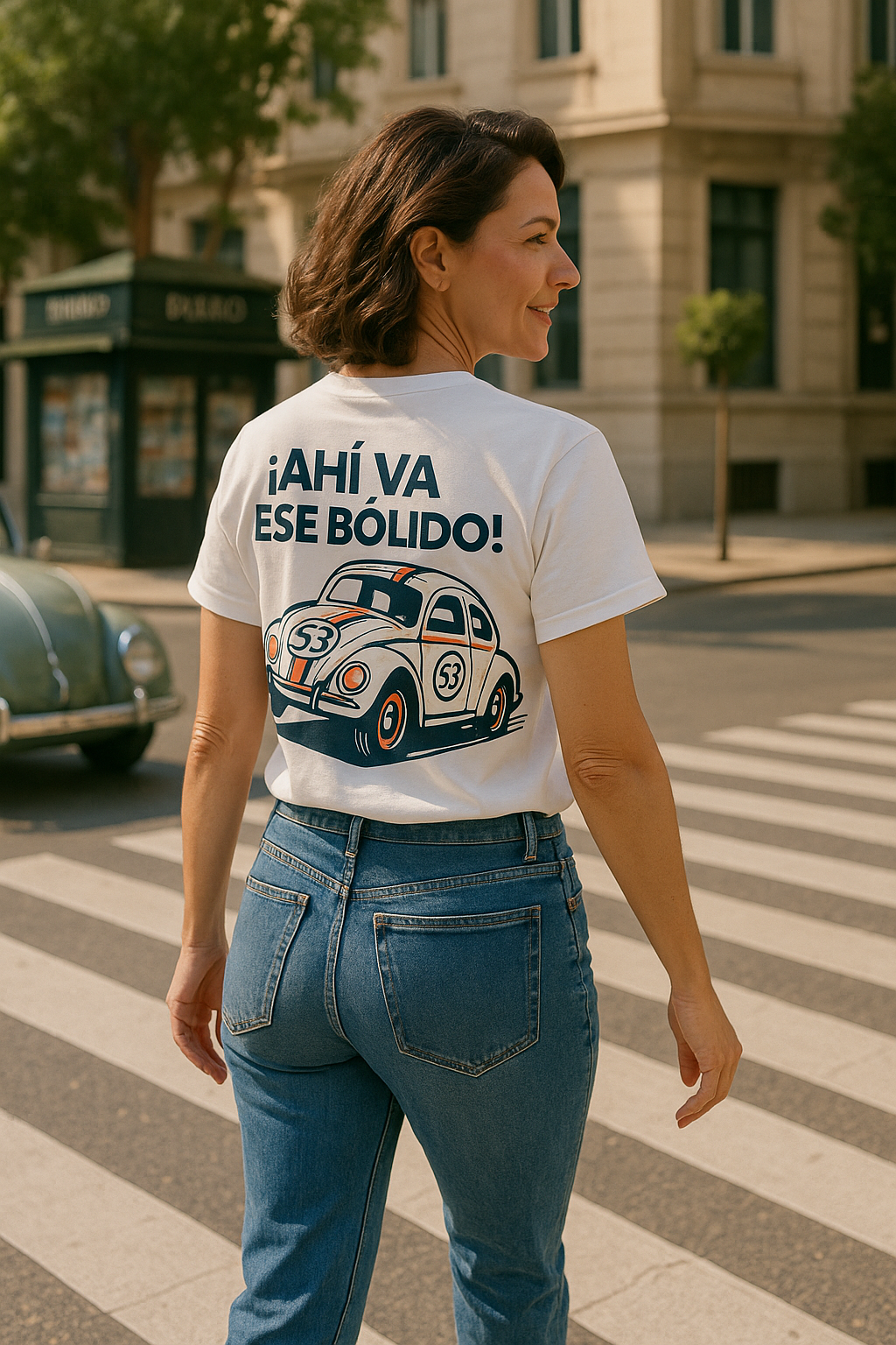 Camiseta Volkswagen Escarabajo, T-Shirt Retro Clásico, Gen X España, Diseño Nostálgico Automovilístico
