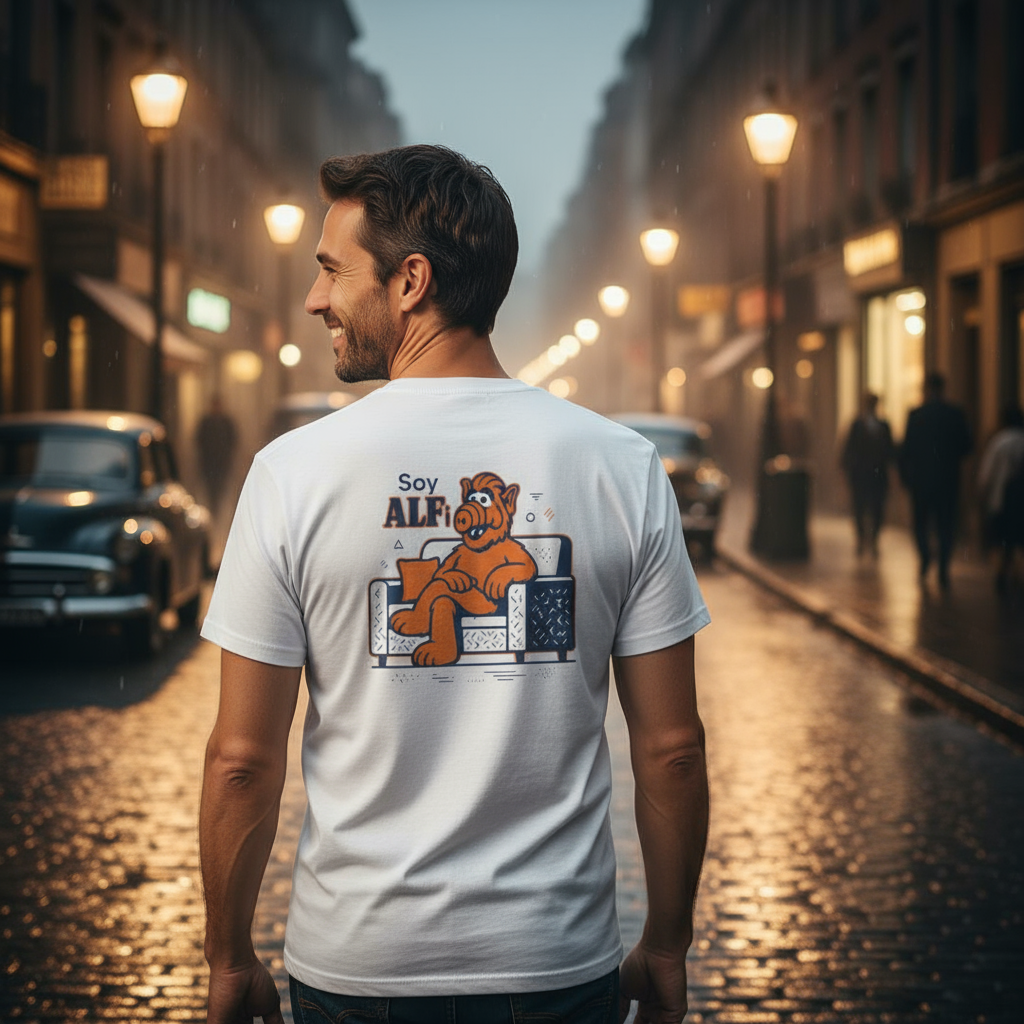 Camiseta ALF, T-Shirt Retro Años 80, Gen X Nostálgico, Diseño Vintage DIVERTIDO