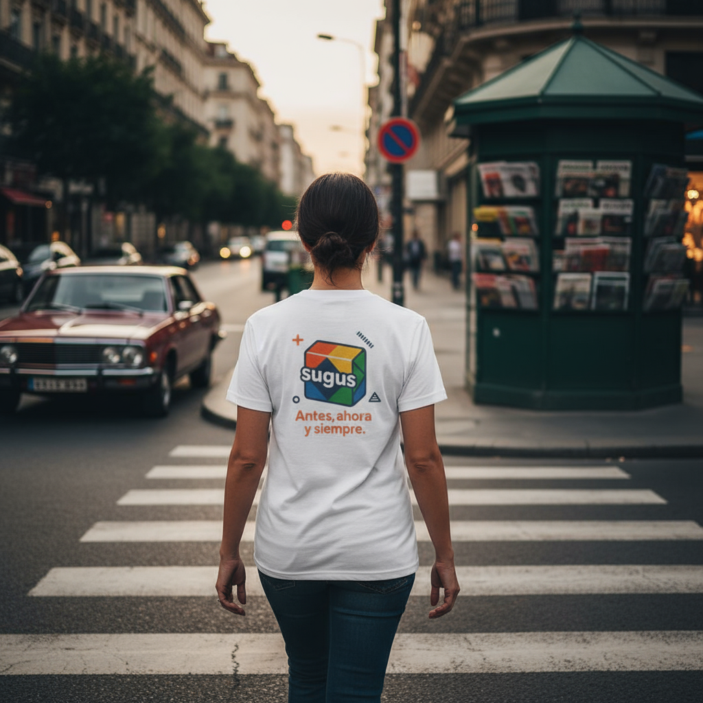 Camiseta Sugus Retro, T-Shirt Nostálgico, Sabor de la Infancia, Gen X España, Diseño Clásico y Colorido