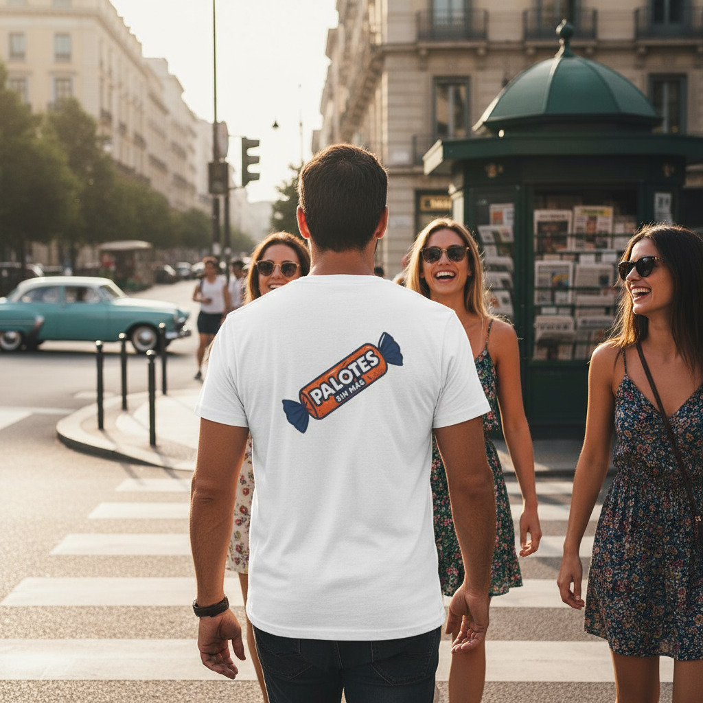 Camiseta Palotes, T-Shirt Nostálgico de Infancia, Sabor a Retro, Diseño Divertido para la Generación X