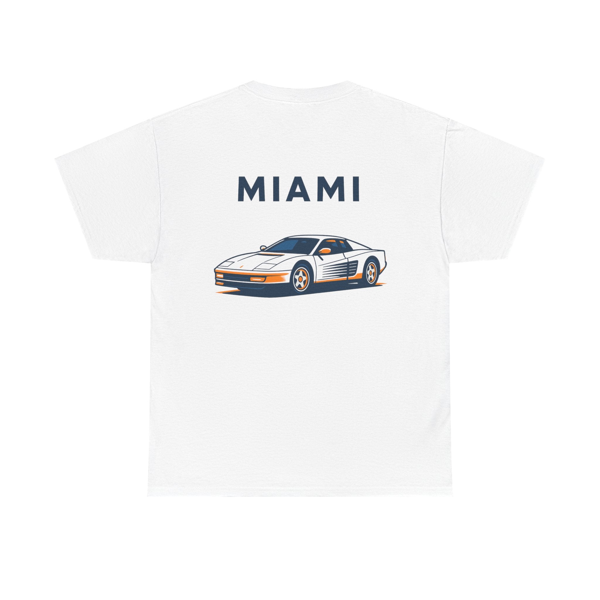 Camiseta Miami Vice Retro, T-Shirt Coche Clásico 80s, Estilo Gen X, Diseño Vintage Automovilístico