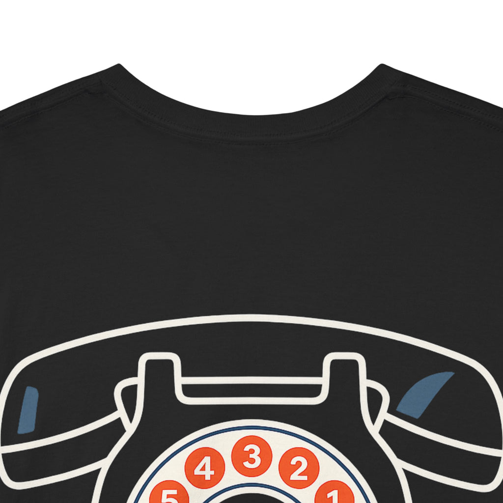 Camiseta Retro Teléfono de Disco, Estilo Vintage 80s
