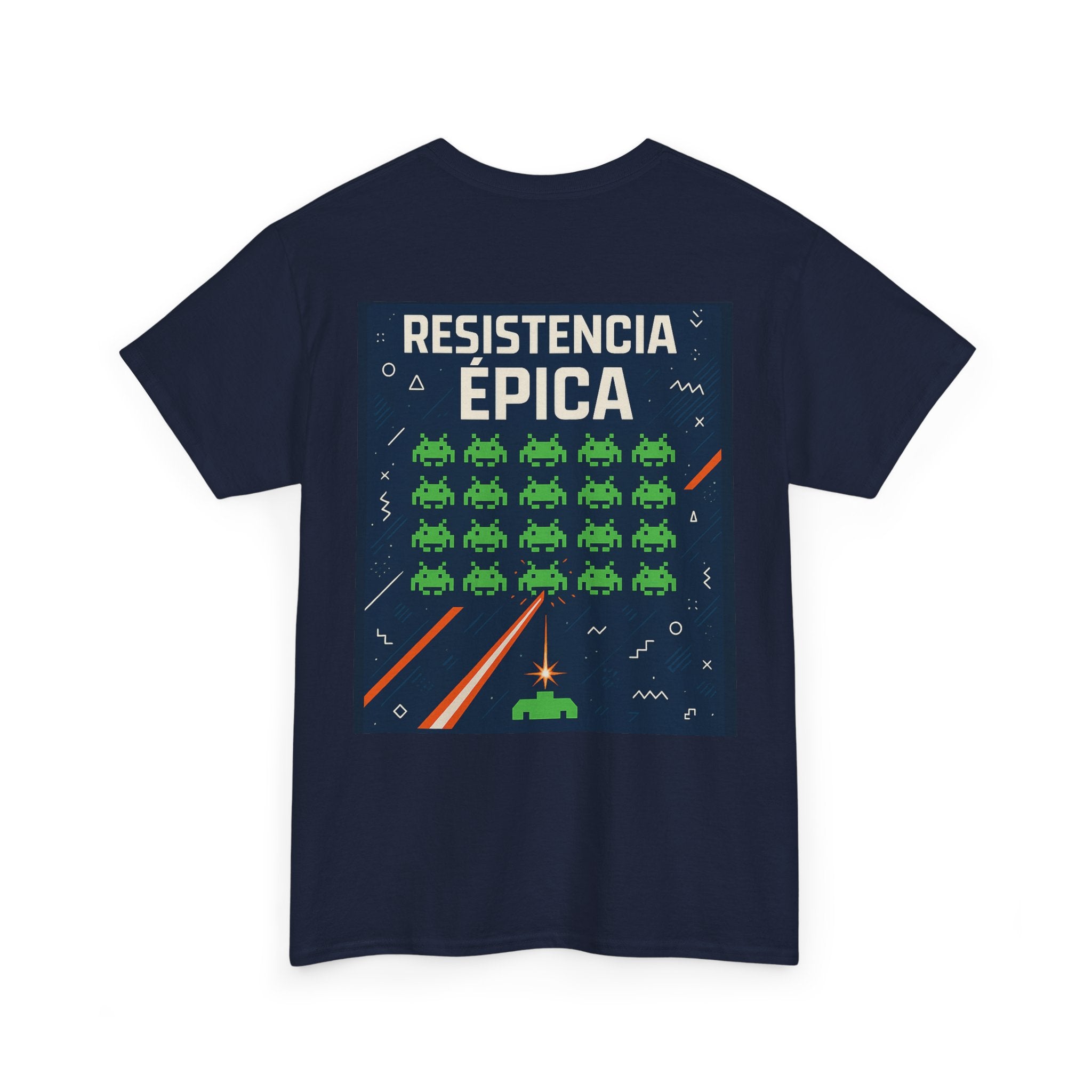 Pixel Art Space Invaders Epic Resistance Unisex Tee - Retro Arcade Gamer Shirt, 80s Style, Last Ship Standing, Gaming Apparel