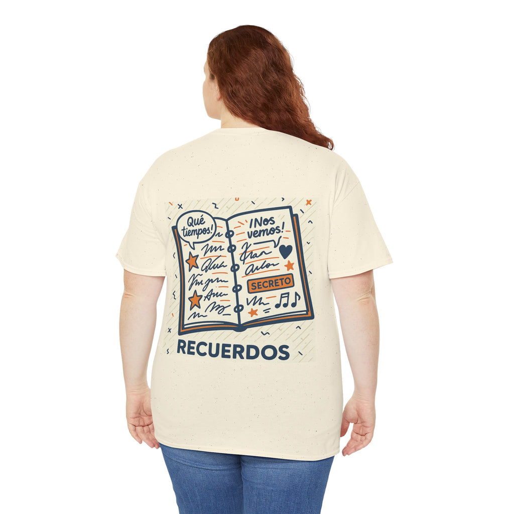 ¡Revive los Recuerdos! Camiseta con Estilo Retro y Nostalgia de Papel