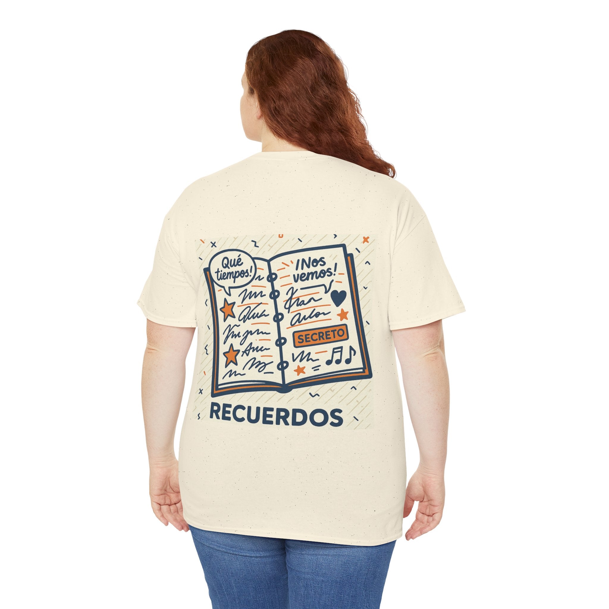 ¡Revive los Recuerdos! Camiseta con Estilo Retro y Nostalgia de Papel