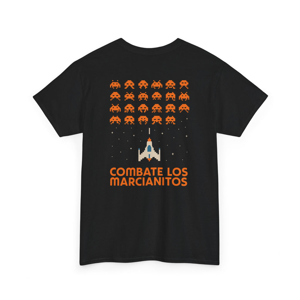 Combate los Marcianitos, Vintage Arcade Gamer Unisex Heavy Cotton Tee, Retro Space Invaders Game Nostalgia Shirt, 80s, Gift for Gamers,