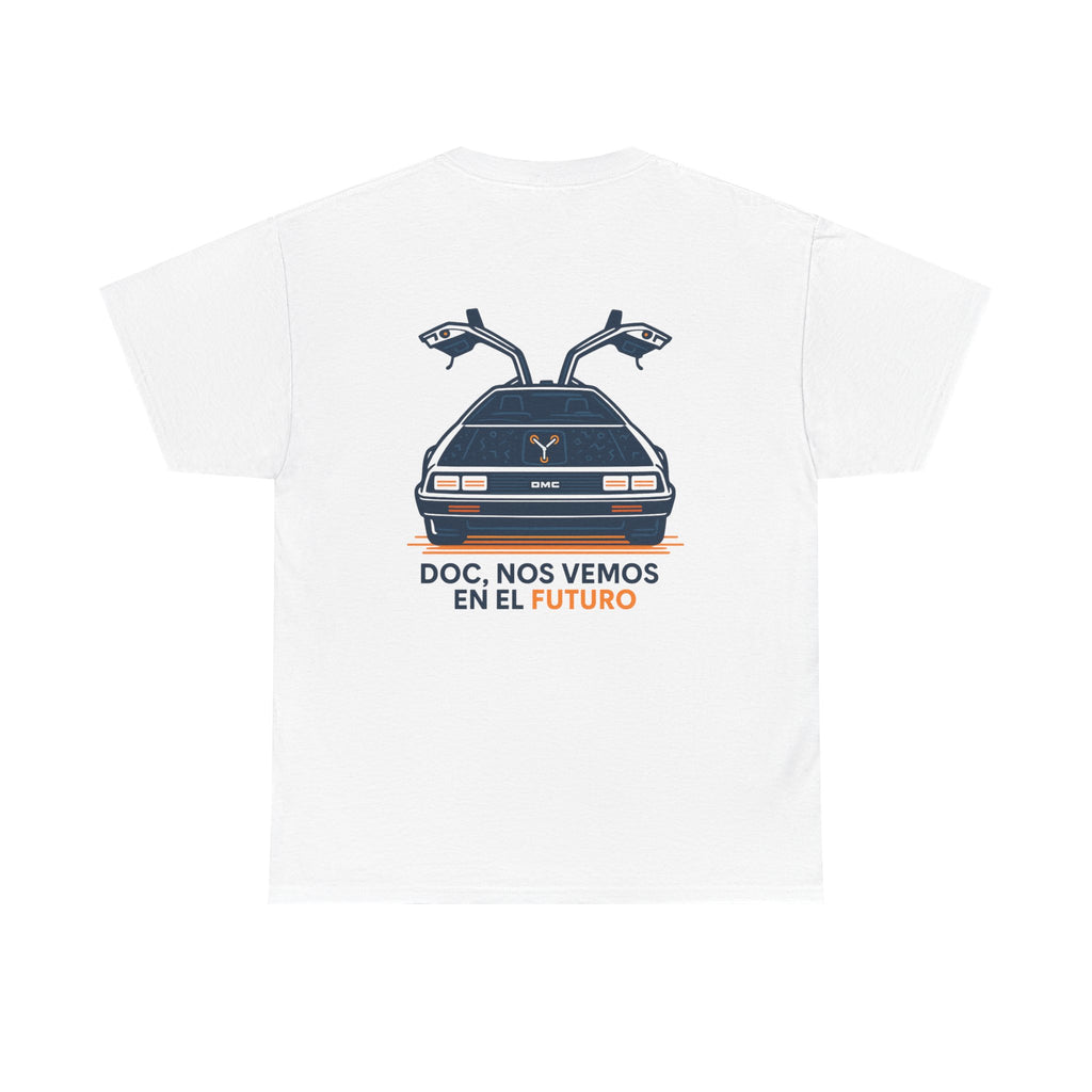 Camiseta DeLorean, T-Shirt Retro Regreso al Futuro, Nostalgia 80s, Diseño Vintage Doc y Marty