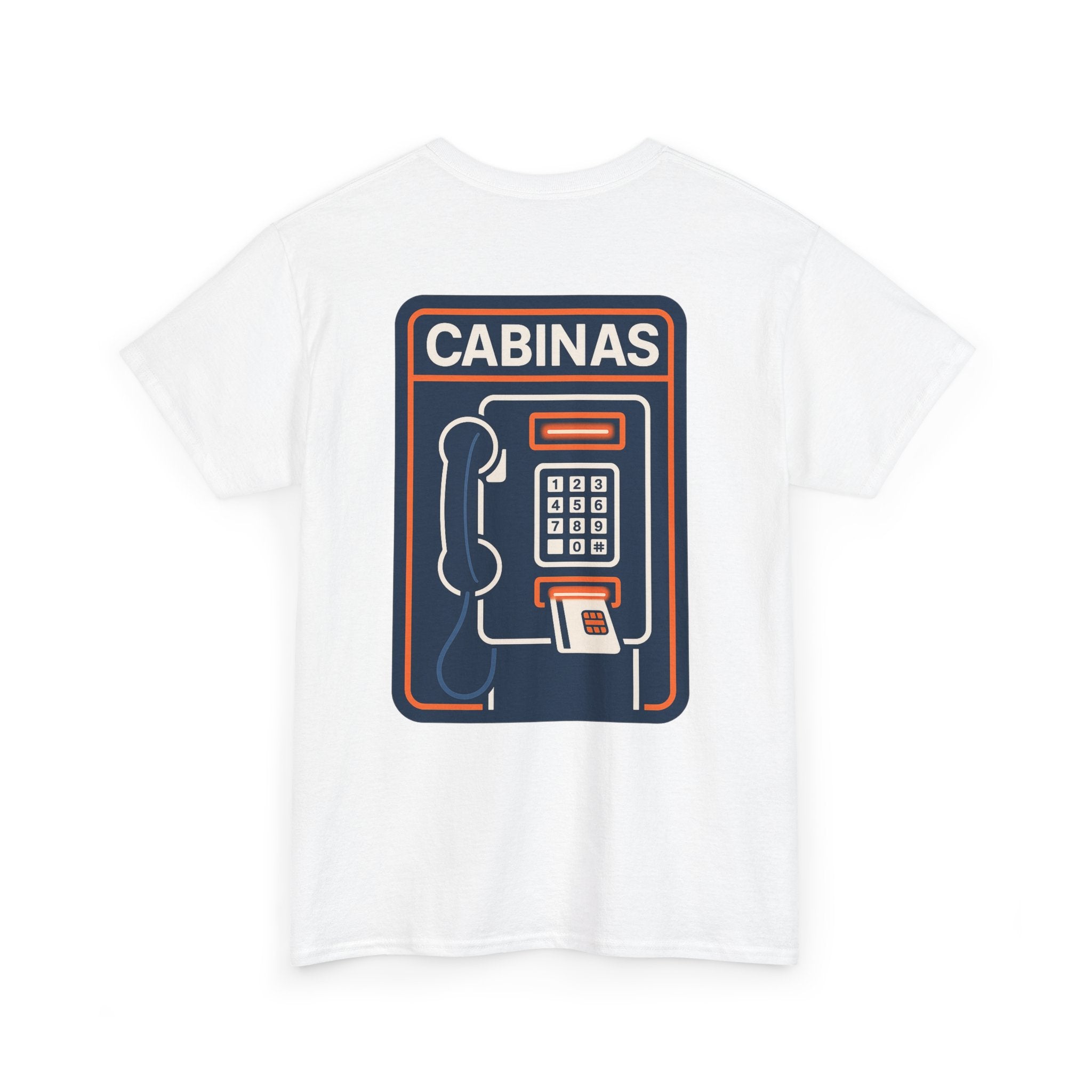 Camiseta Cabina Telefónica, T-Shirt Retro 80s, Recuerdos de Teléfono Público, Diseño Nostálgico Generación X