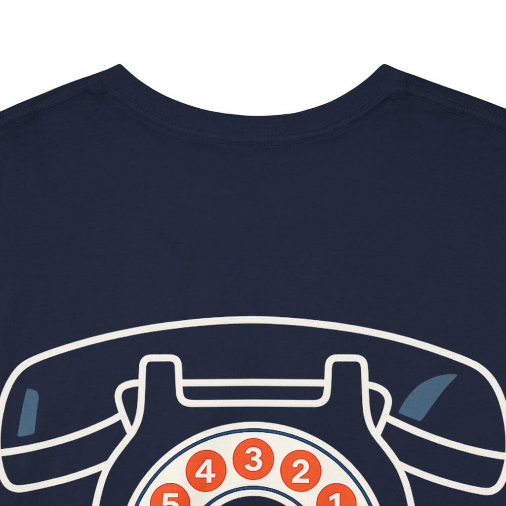 Camiseta Retro Teléfono de Disco, Estilo Vintage 80s