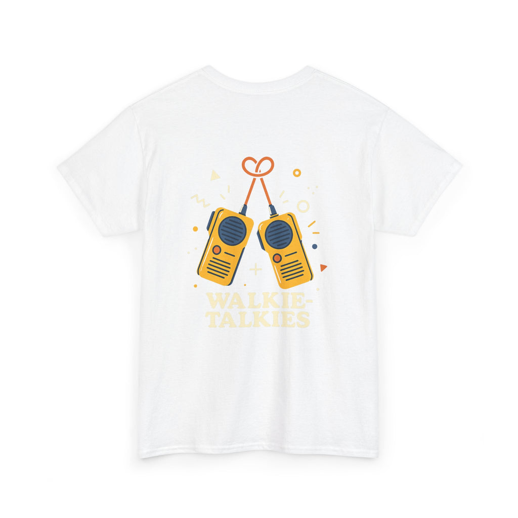 Camiseta Walkie-Talkies, T-Shirt Retro Comunicacion, Gen X España, Diseño Vintage Amistad