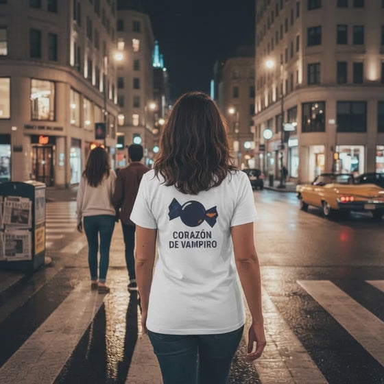 Camiseta Horror Divertido, T-Shirt Cuestión de Dulces, Edición Especial Halloween, Diseño Original Vampírico